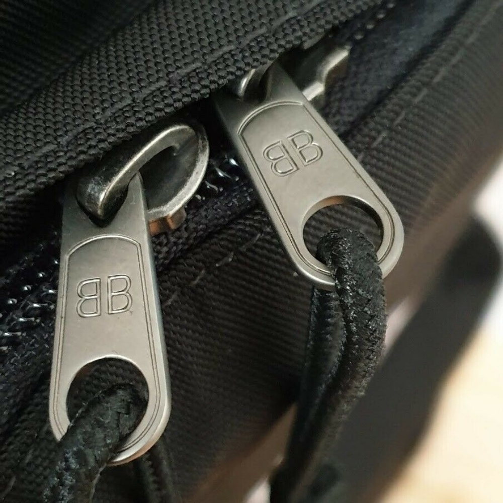 Balenciaga Political Logo Nylon Backpack - Black - Picture 4 of 6